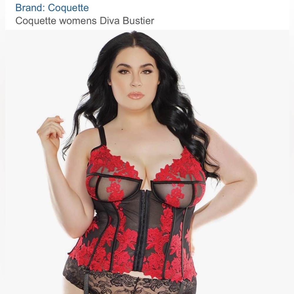🆕🌹 Sexy Lace Bustier by Coquette Diva